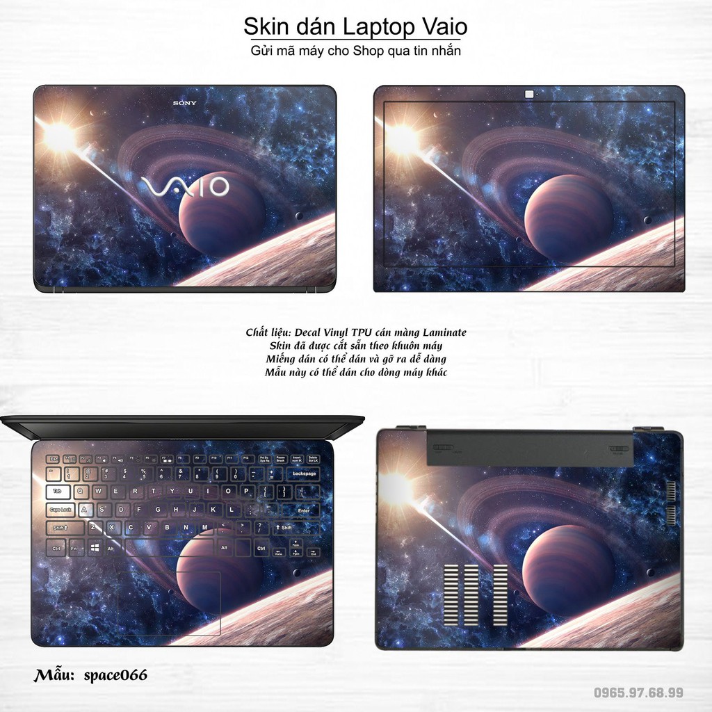 Skin dán Laptop Sony Vaio in hình không gian _nhiều mẫu 11 (inbox mã máy cho Shop)