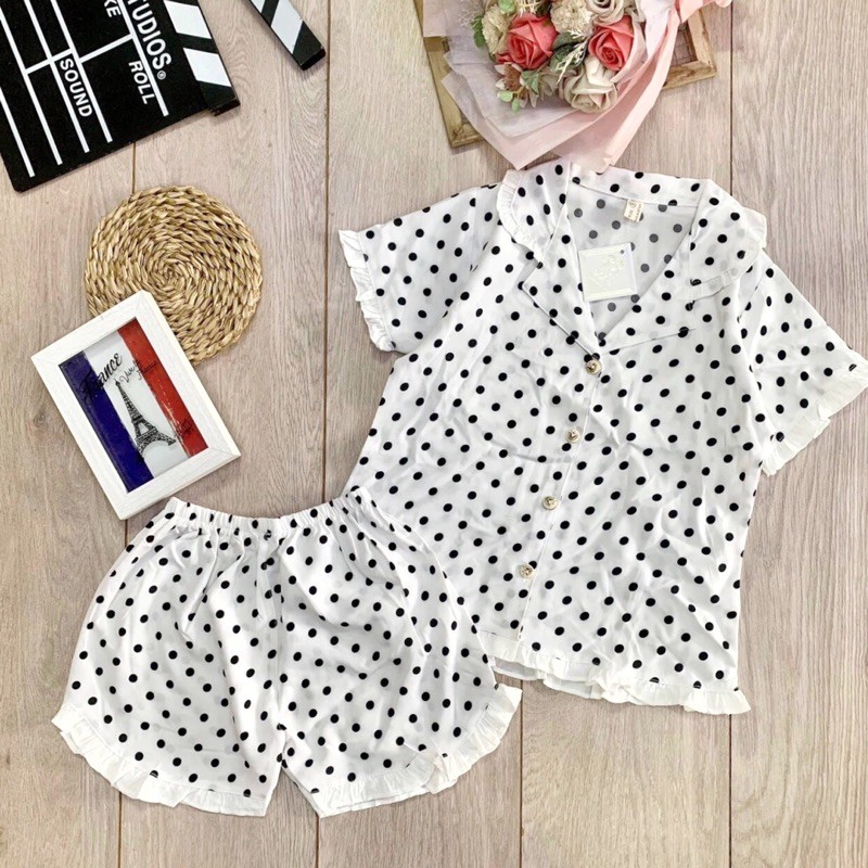 Bộ pijama lụa cho bé gái (18-30kg)