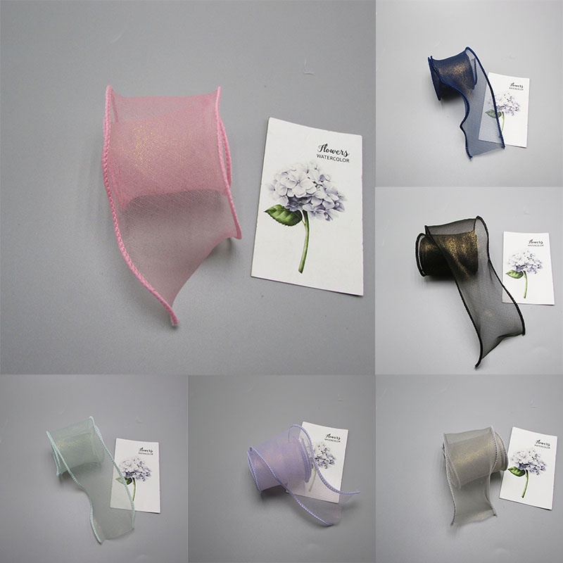 Cuộn dây ruy băng lưới gợn sóng trang trí quần áo DIY