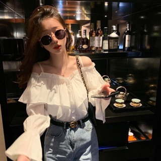 Áo rớt vai trắng bèo. Hot mấy ngày qua🛒🛒