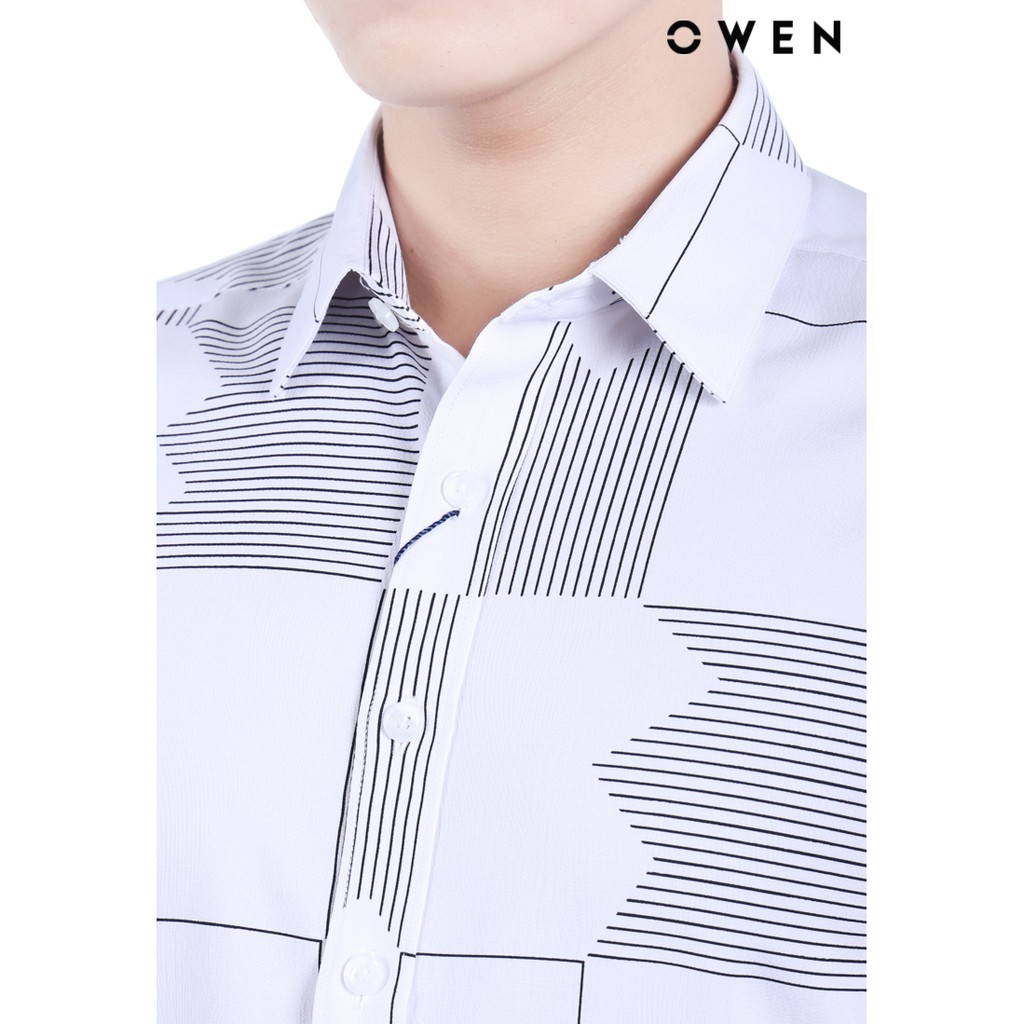 Áo sơ mi ngắn tay OWEN Bodyfit không túi - BA20786N | BigBuy360 - bigbuy360.vn