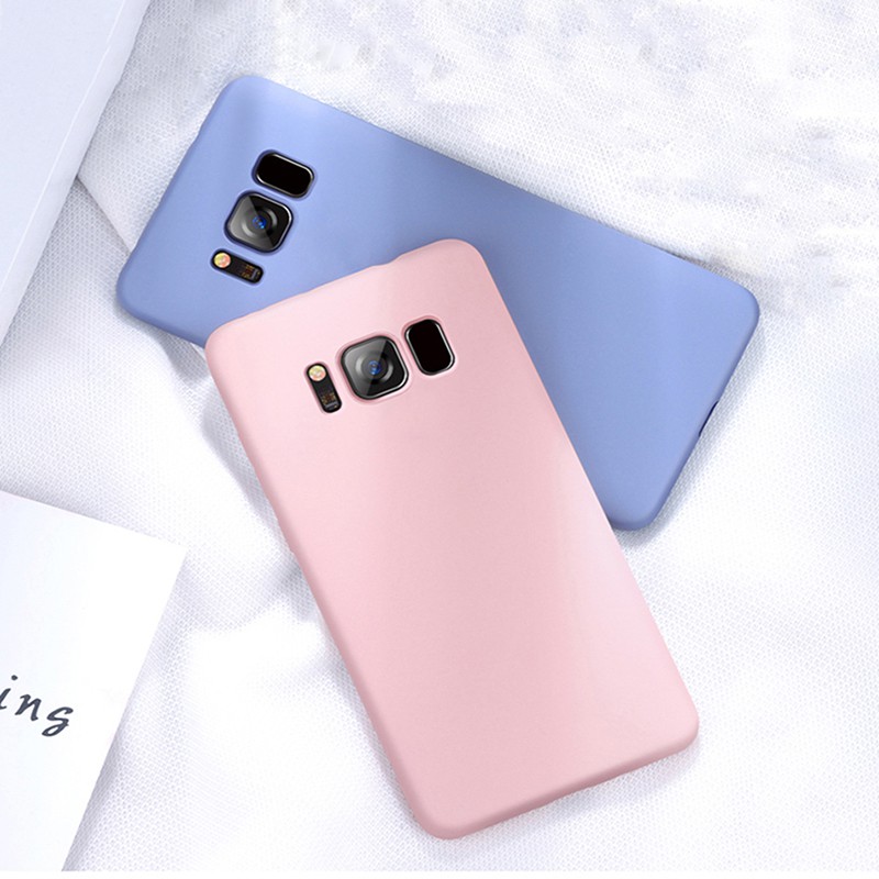 Ốp Lưng Silicone Mềm Nhiều Màu Cho Samsung Galaxy S8 S9 S10 Plus S10E