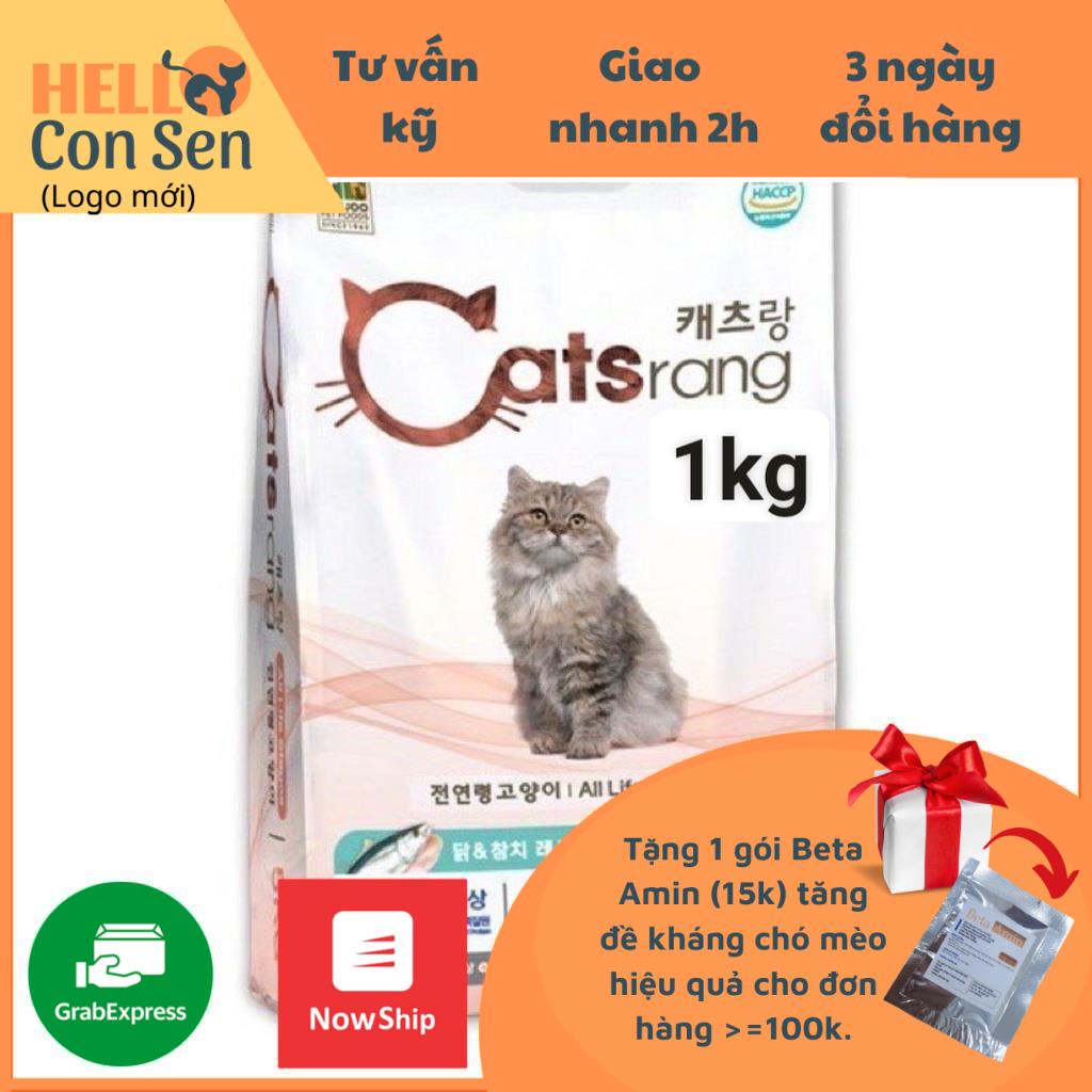 [QUẬN 2 SHIP NOW] Thức ăn Catsrang 1kg tặng kèm 1 súp thưởng