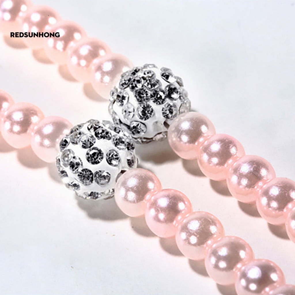 [RSH.z] Tai Nghe Nhét Tai Có Dây Chuỗi Ngọc Trai Giả Bằng ABS Cách Âm Dùng Làm Quà Tặng Sinh Nhật