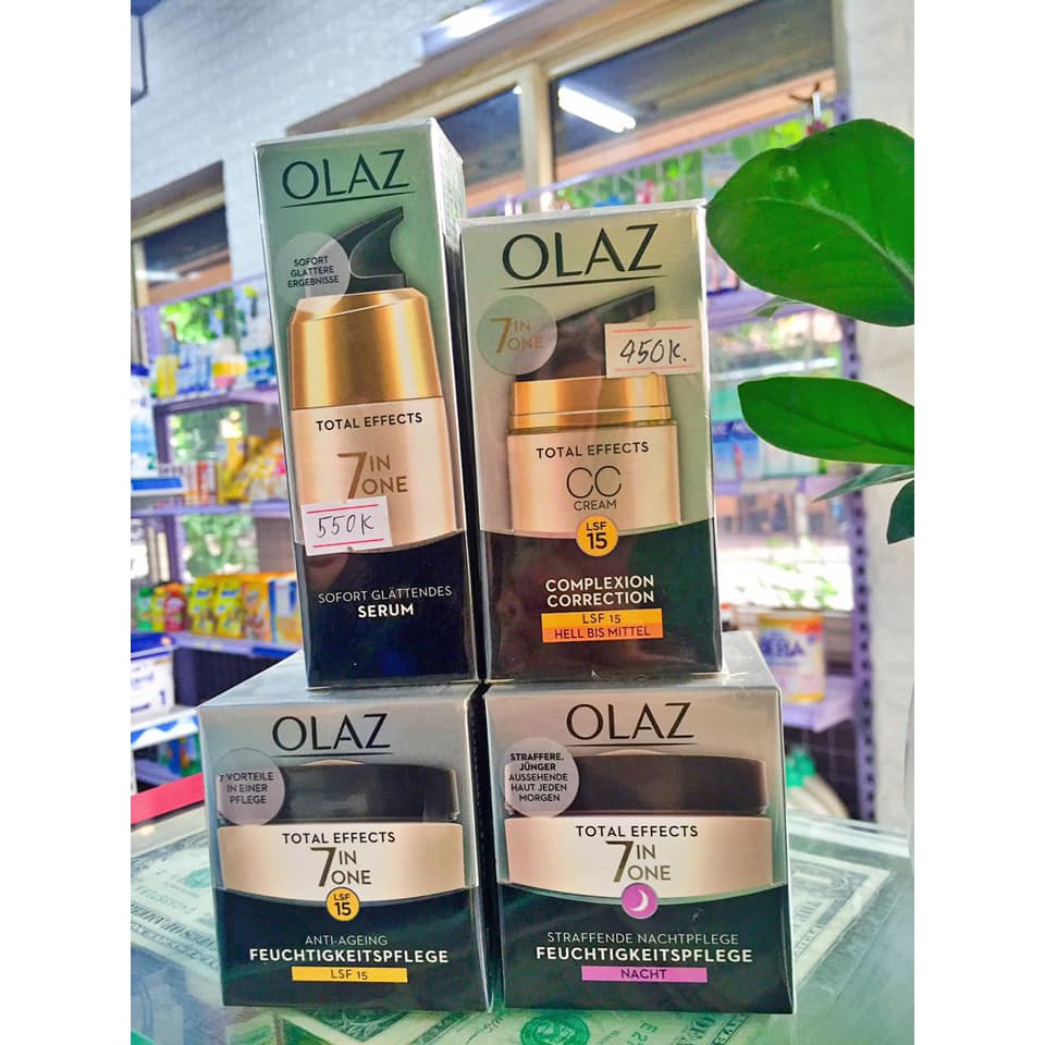Kem dưỡng ngày + đêm, serum huyết thanh, kem nền CC OLAZ | BigBuy360 - bigbuy360.vn