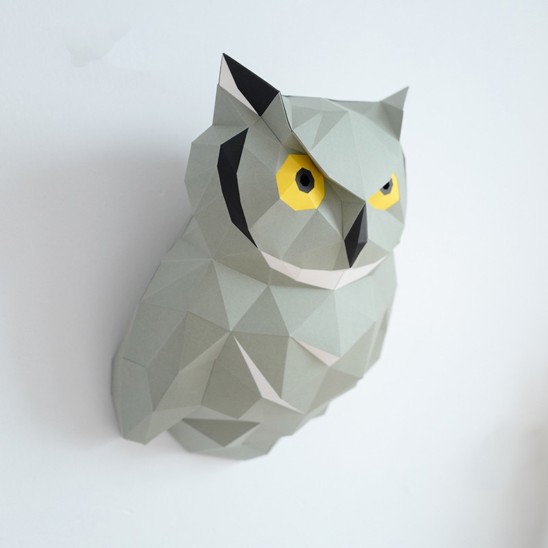 Mô hình 3d DIY tự ghép hình con cú 🦉
