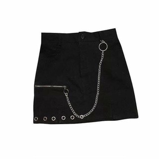 Chân váy unisex -phối kèm chain -size S,M,L