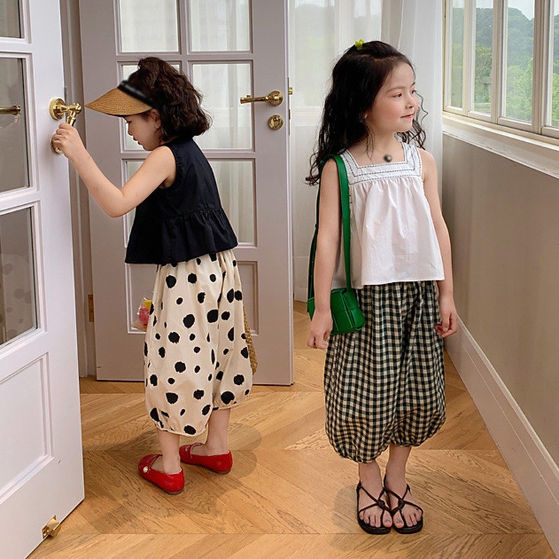 Set Áo Hai Dây Và Quần Ngắn Thời Trang Cho Bé Gái