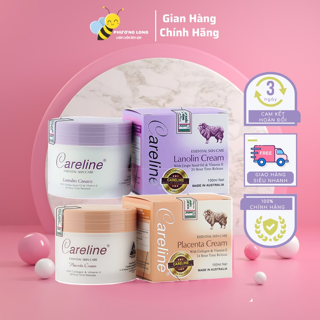 Kem Nhau Thai Cừu Careline Placenta Úc 100ml