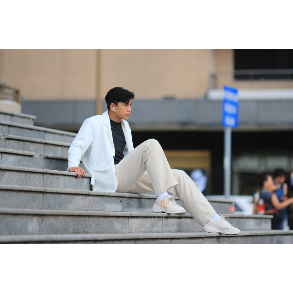 QUẦN ÂU ỐNG SUÔNG VẢI KAKI THUN CO GIÃN SIÊU HACK DÁNG LƯNG KHOEN GÀI RÚT MÀU ĐEN BE | GIRAN