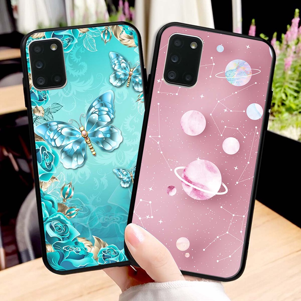 Ốp lưng Samsung A31 in hình hoa xinh xắn, hiện đại , thời trang ,phong cách