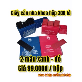 Giấy cắn nha khoa xanh