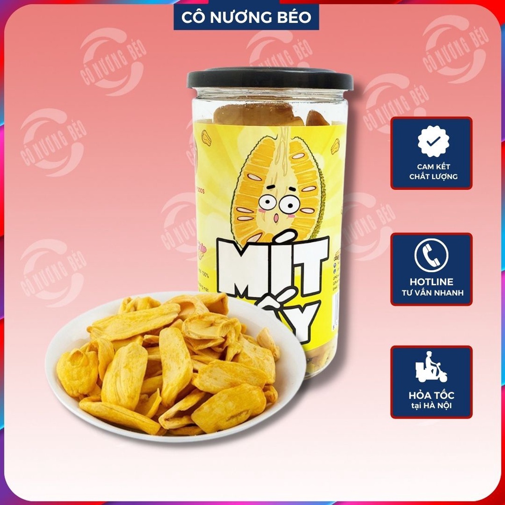 Mít sấy giòn loại 1 nguyên miếng hũ 200g - Trái cây sấy đặc sản