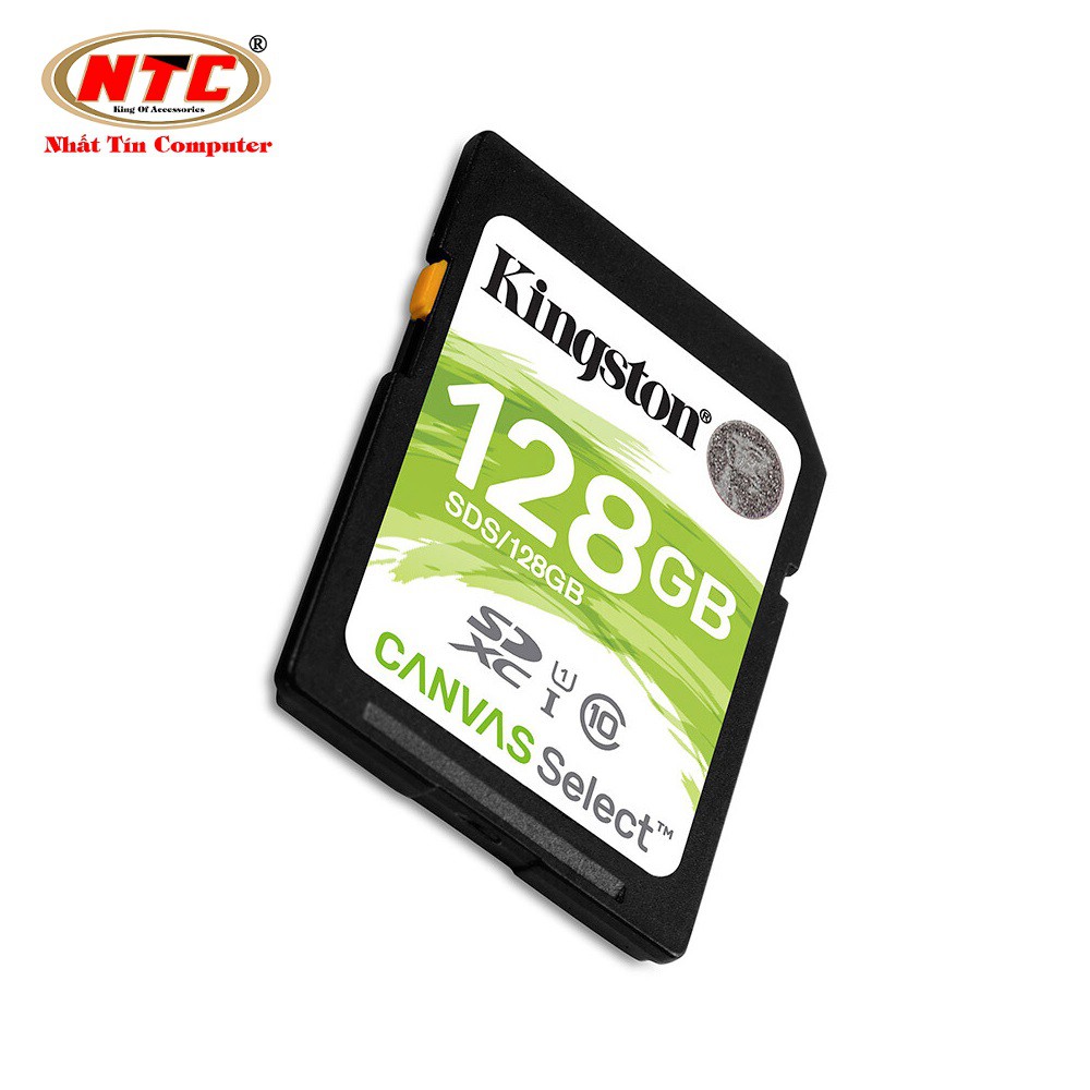 Thẻ nhớ Máy Ảnh SDXC Kingston 128GB UHS-I U1 80MB/s - CANVAS Select (Trắng)