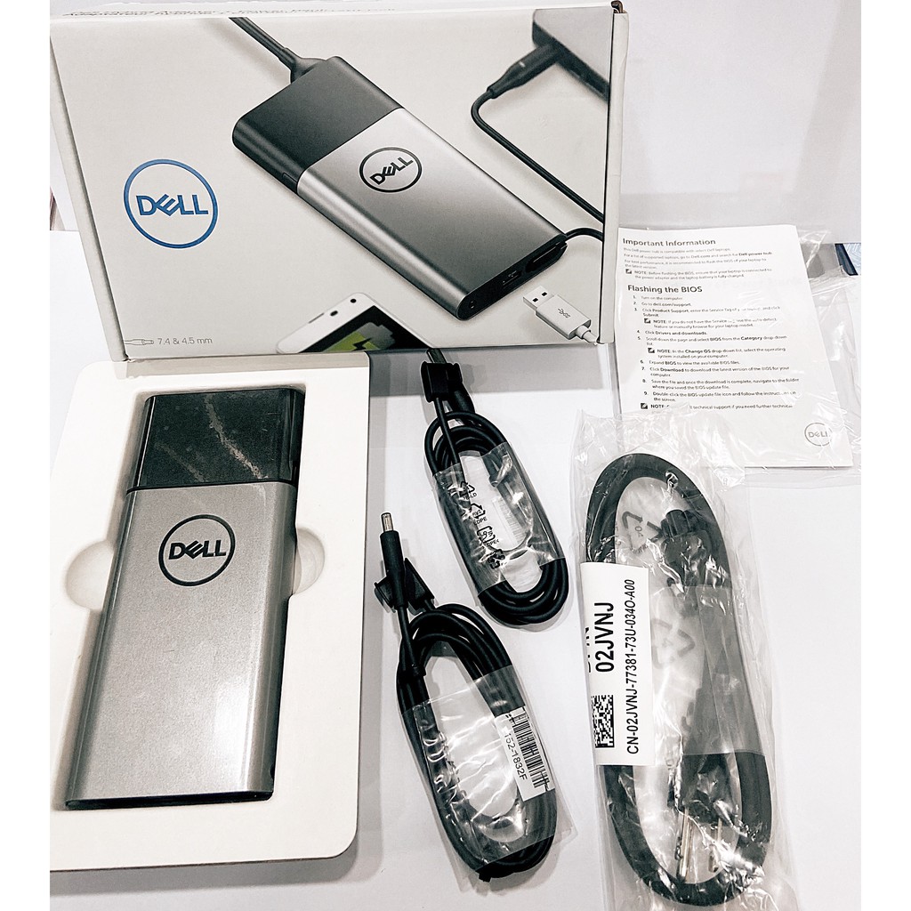 Pin sạc dự phòng Dell Hybrid Adapter 45W + Power Bank 43WH- PH45W17