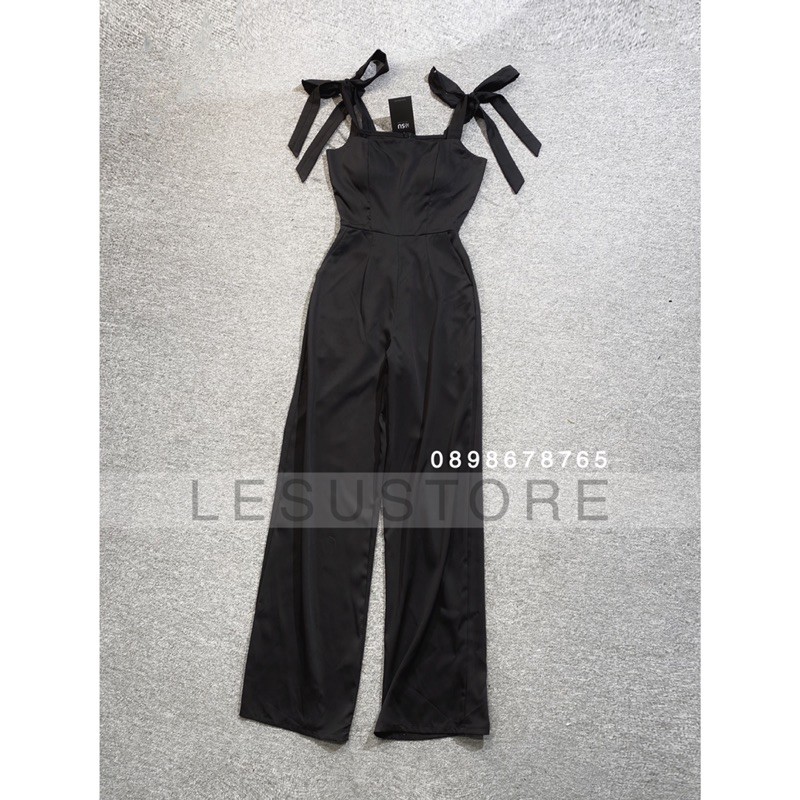 ẢNH TỰ CHỤP Jumpsuit dáng dài 2 dây thắt nơ