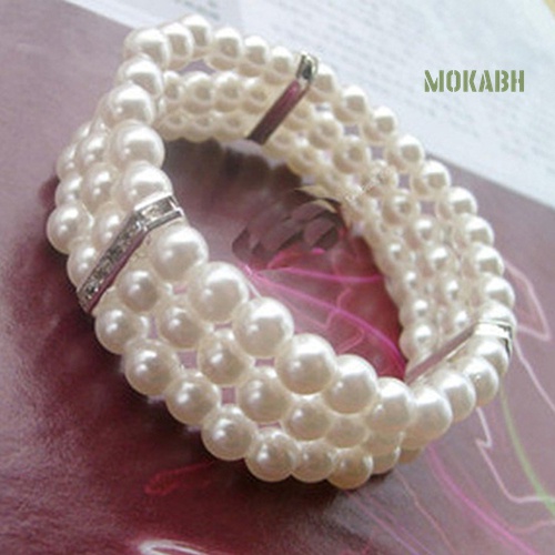 Vòng Đeo Tay Chuỗi Hạt 3 Hàng Thời Trang Xinh Xắn Cho Nữ