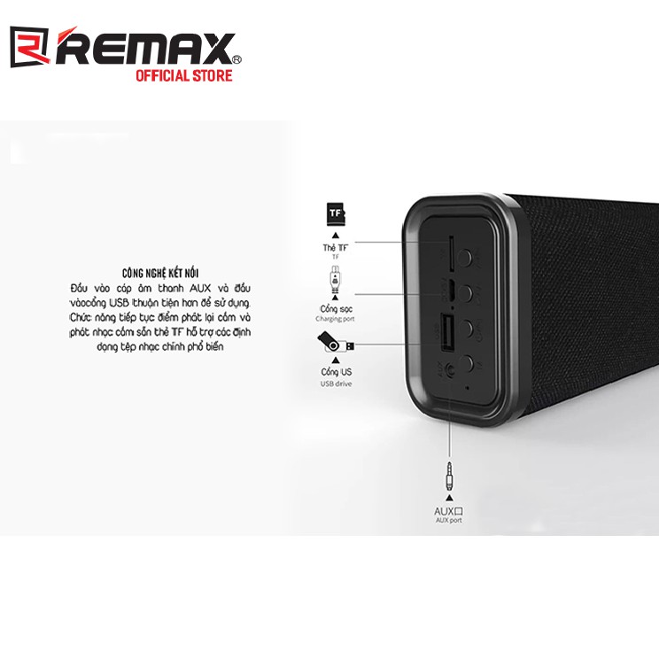 Loa Bluetooth Soundbar Mini Remax RB-M33 thời trang cao cấp