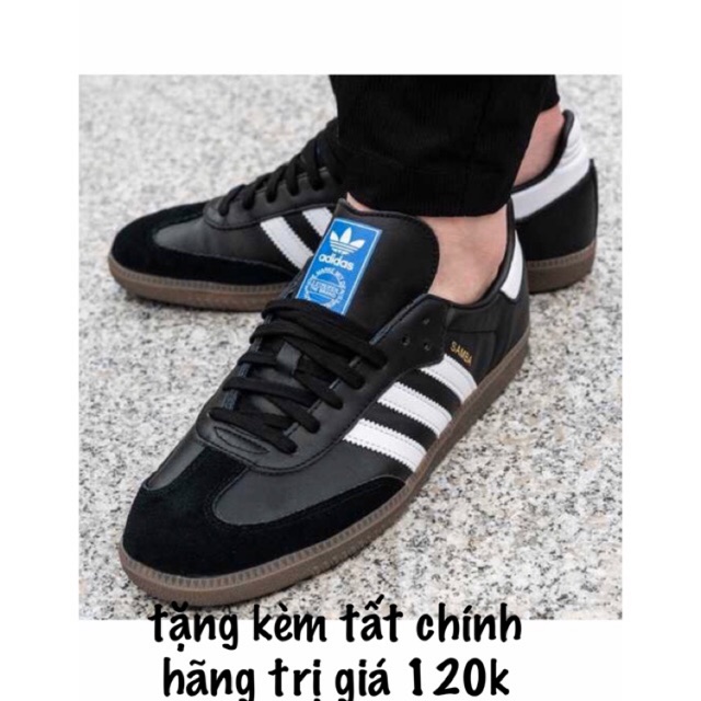 adidas Giày thể thao ORIGINALS nam SAMBA OG B75807 ( tặng kèm tất chính hãng trị giá 120k)