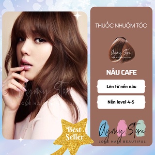 Thuốc Nhuộm Tóc NÂU CAFE | COFFEE tại nhà chính hãng không cần tẩy AYMY