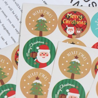 Set 72 sticker Giáng Sinh 🎄❄⛄🎅 size 2.6cm