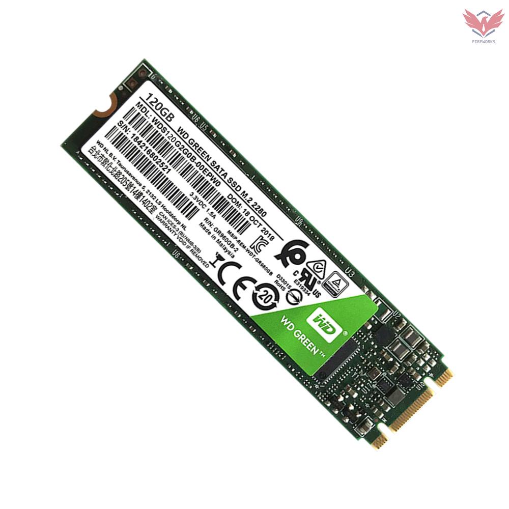Fir WD Green 120GB PC SSD SATA 6GB/s M.2 2280 Solid State Drive (WDS120G2G0B)