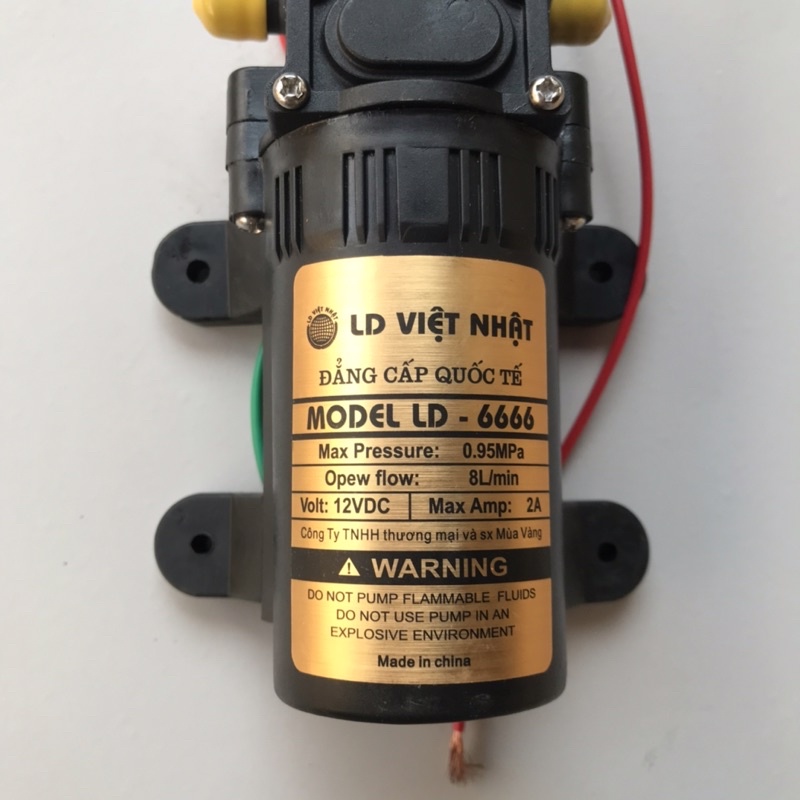 Máy bơm tăng áp mini 12V- Bơm phun sương động cơ 775 siêu khoẻ