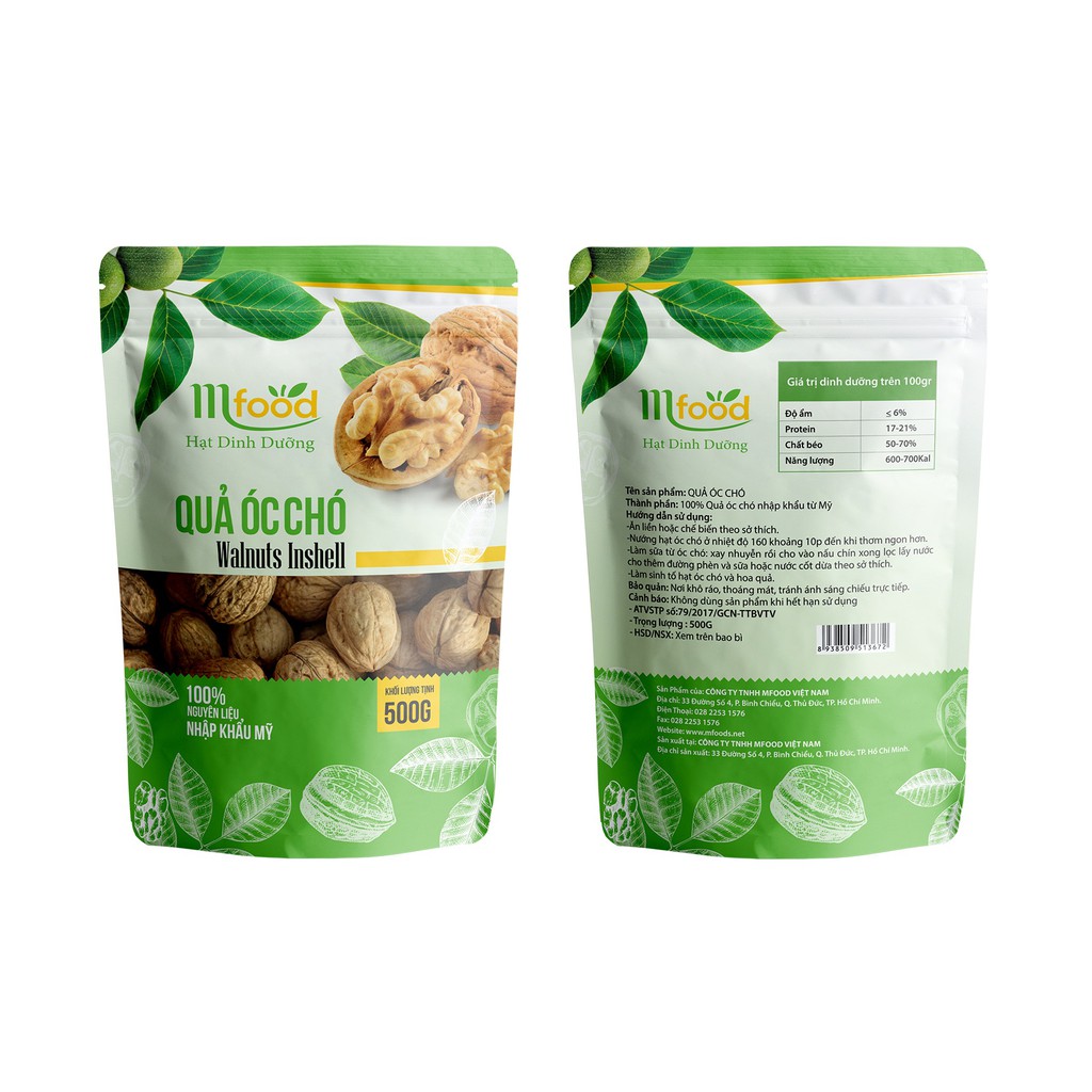 Qủa Óc Chó Mfood Nhập Khẩu Mỹ 500g