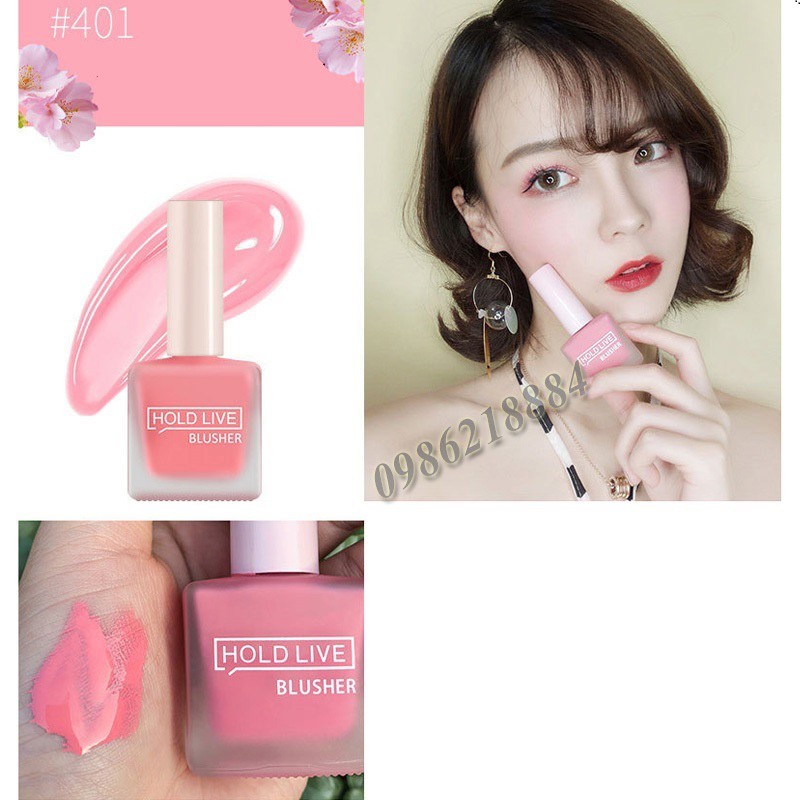 Má hồng dạng kem Hold Live Fruit Juice Blusher HFB65 | Thế Giới Skin Care