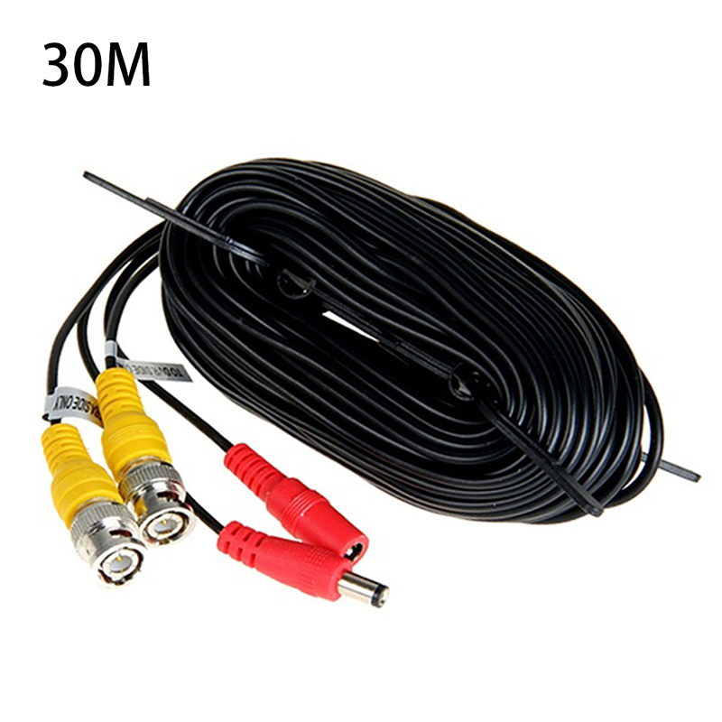 [range11] CCTV DVR Camera Recorder Video Cable DC Power Security Surveillance BNC Cable [VN]