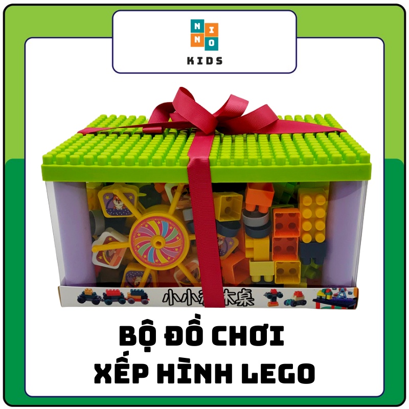 Đồ chơi lắp ráp, xếp hình, ghép hình lego phát triển trí tuệ cho bé trai, bé gái thông minh 2 3 4 5 tuổi