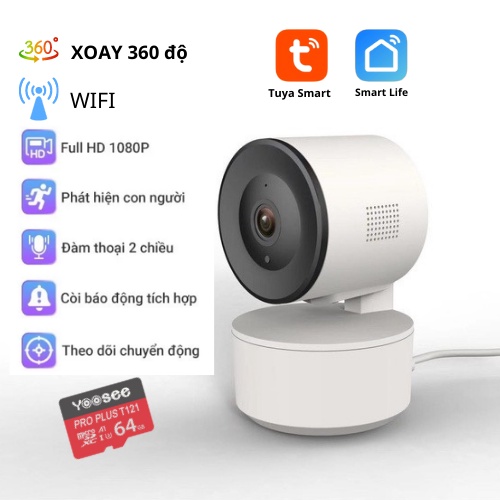 Camera WiFi thông minh xoay 360 Tuya - U6M