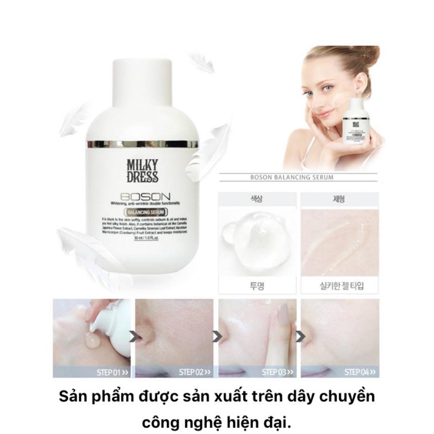 TINH CHẤT KIỂM SOÁT DẦU VÀ LÀM SÁNG DA MILKY DRESS (30ML)