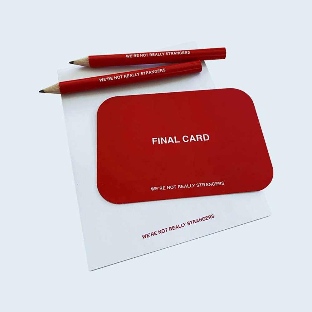 Bộ Thẻ Trò Chơi Board Game We're Are Not Really Strangers BG71