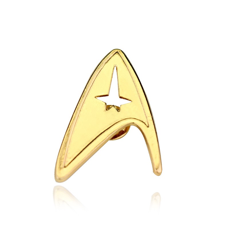 Ghim Cài Áo Kim Loại Hình Thuyền Trưởng Phim Star Trek Thế Hệ Đầu Tiên Thế Hệ Mới