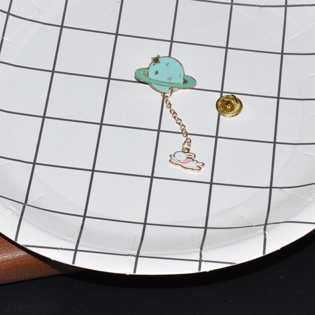 Ghim Cài Áo Hình Vũ Trụ / Thỏ / Hành Tinh Độc Đáo Cá Tính