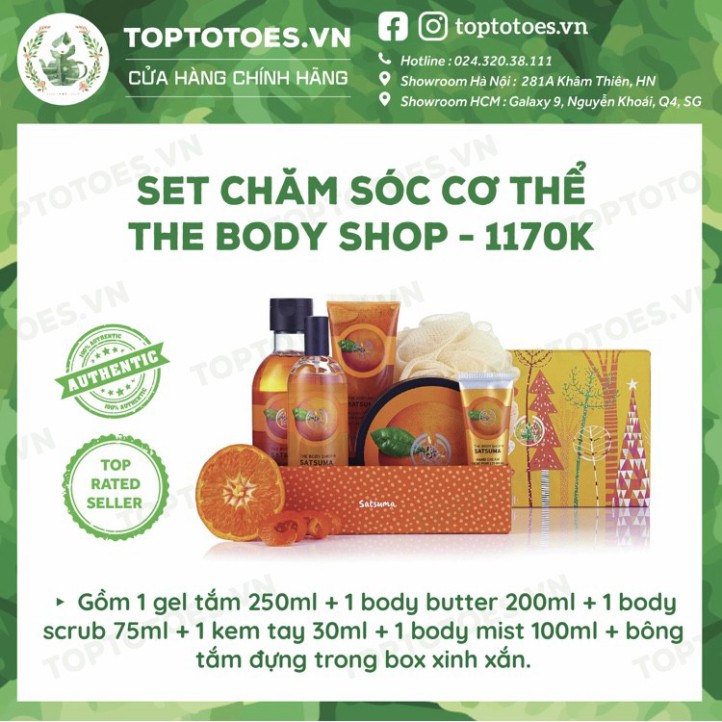 XẢ HÀNG Set quà tặng (gift set) The Body Shop XẢ HÀNG | Thế Giới Skin Care