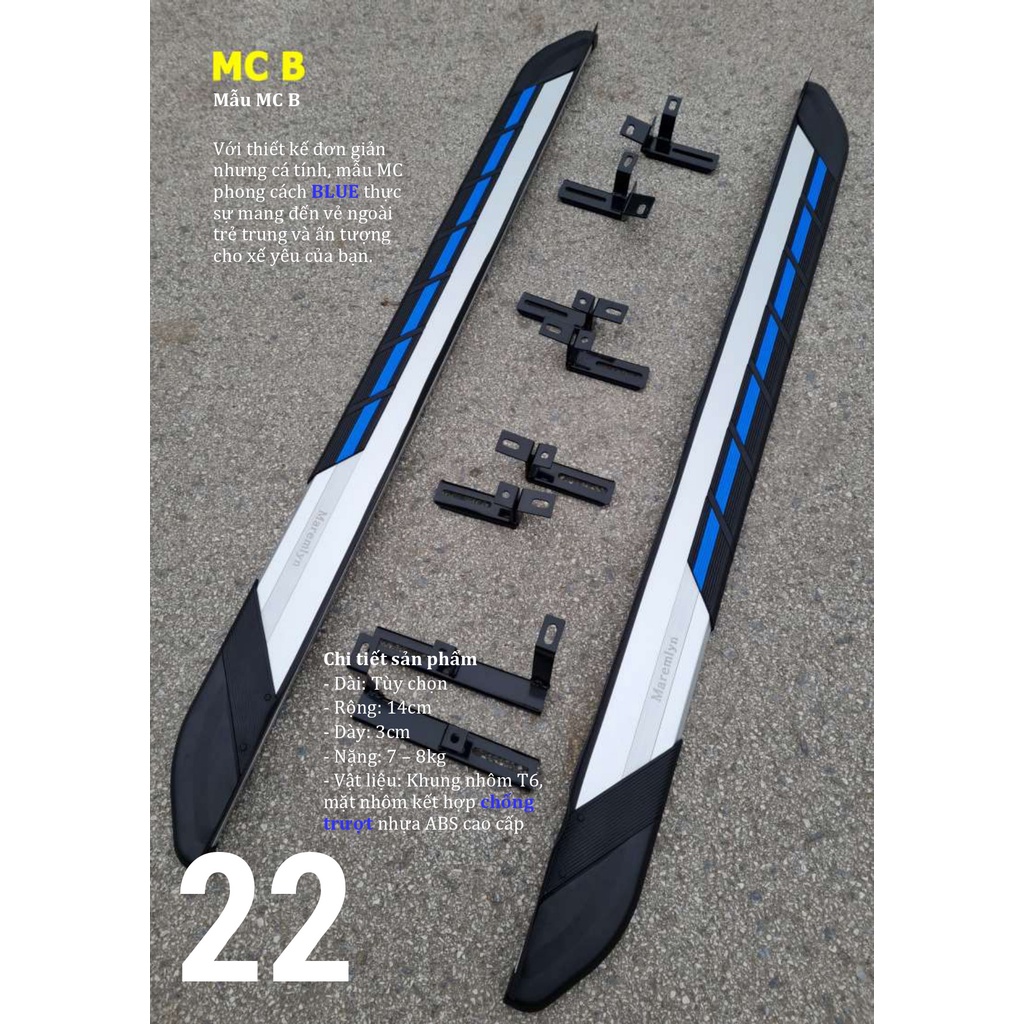 Bậc lên xuống, bệ bước chân Hyundai Creta 2022. Mẫu MCB  cao cấp