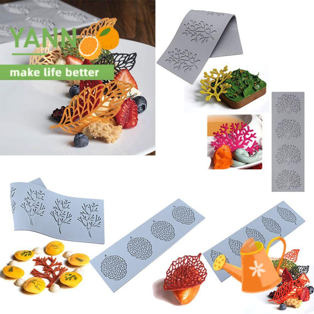 Khuôn Silicone Tạo Hình Làm Bánh Kẹo Hình Hoa Lá/Bướm/Bướm 3D