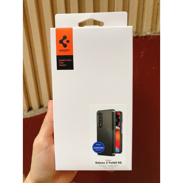 Chính hãng nguyên hộp- Ốp chống sốc Spigen cho Galaxy Z Fold3/ Z Fold 3 5G Tough Armor Slim design chính hãng