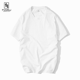 Áo Thun Nam Cổ Tròn Cộc tay chất Cotton co giãn 4 chiều thương hiệu Toru, vải kháng khuẩn thấm hút mồ hôi không sờn vải