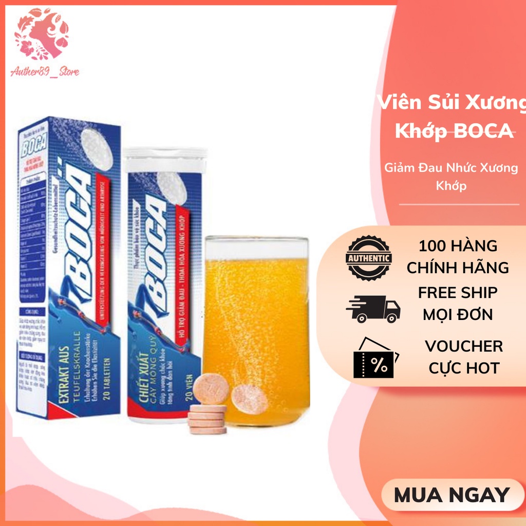 Viên Sủi Xương Khớp BOCA - Giảm Đau Nhức Xương Khớp+01shop
