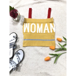 áo 2 dây croptop len tăm