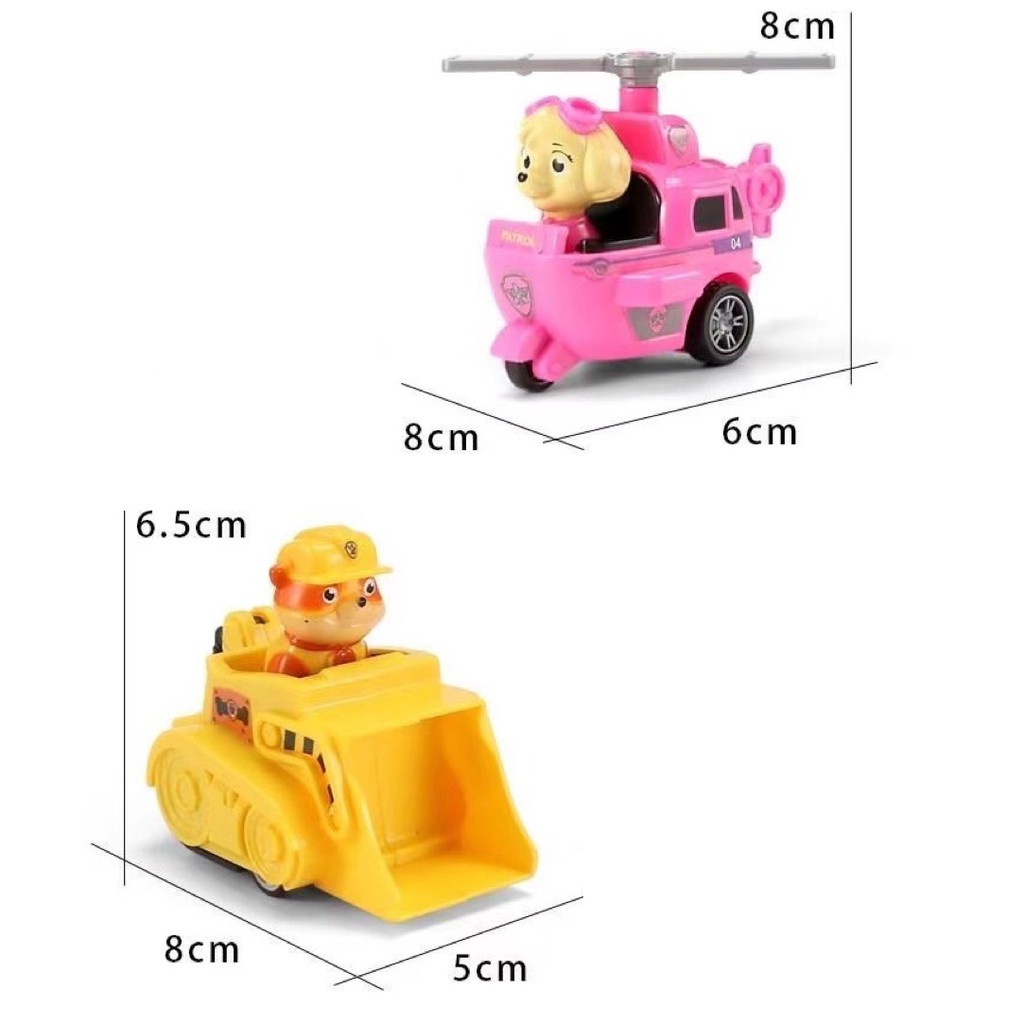 Hộp Mô Hình Đồ Chơi 6 Chú Chó Cứu Hộ POW PATROL