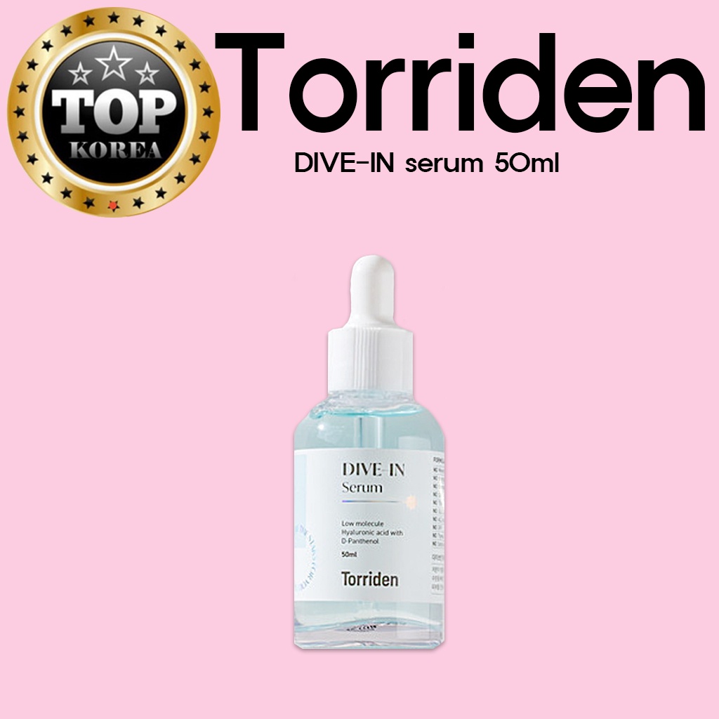 > SERUM Torriden chứa axit hyaluronic phân tử thấp DIVE-IN 50ml / TOPKOREA / Shipping from korea
