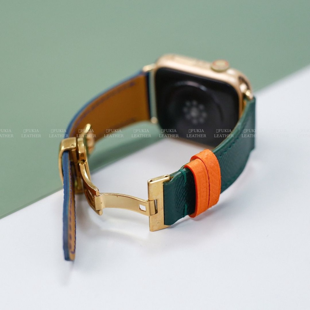 [Mã SKAMSALE03 giảm 10% đơn 200k] Dây da thủ công Epsom Mix Màu 5 dành cho Apple Watch, đồng hồ thông minh, đồng hồ cơ