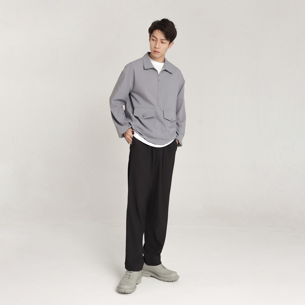 Quần Baggy Kaki unisex N7 Basic nam nữ cạp chun ống rộng phong cách Hàn Quốc ulzzang