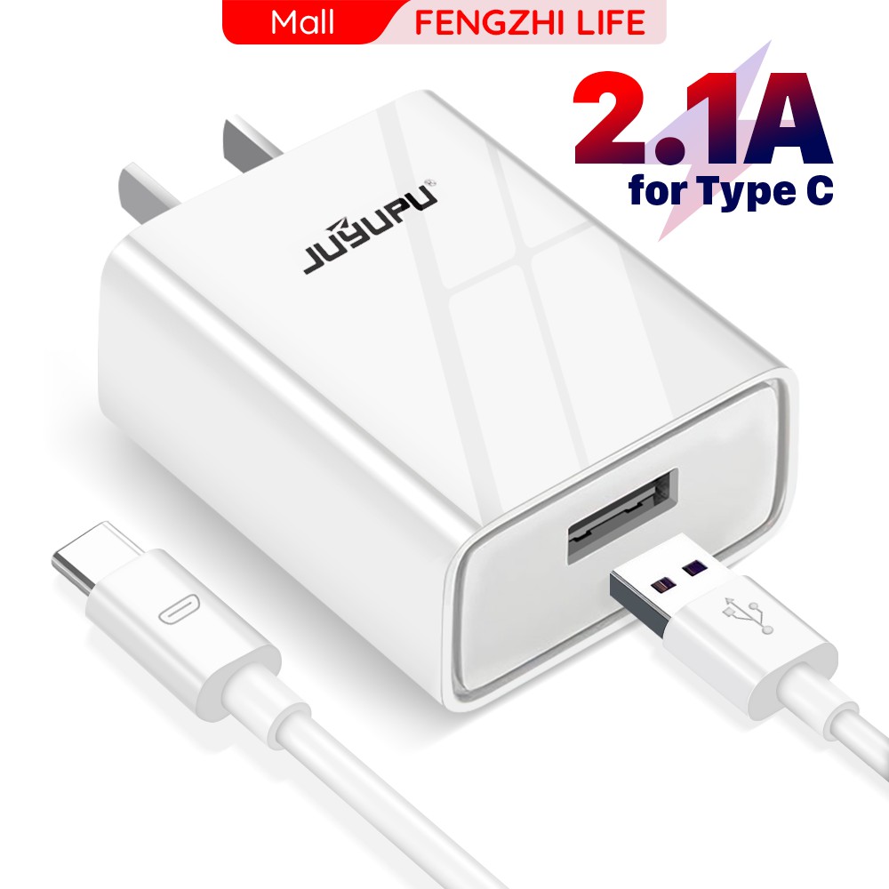 Củ sạc FENGZHI A8 2.1A bộ sạc kèm cáp sạc chính hãng cho iPhone Samsung OPPO VIVO HUAWEI XIAOMI dây sạc