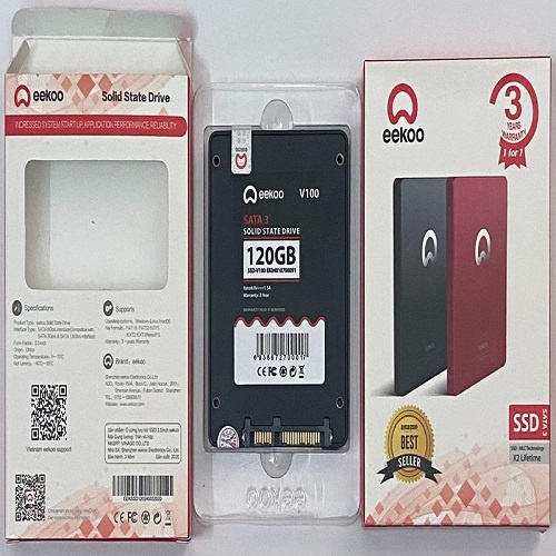 Ổ CỨNG SSD 120GB EEKOO VỈ ĐEN - HÀNG CHÍNH HÃNG