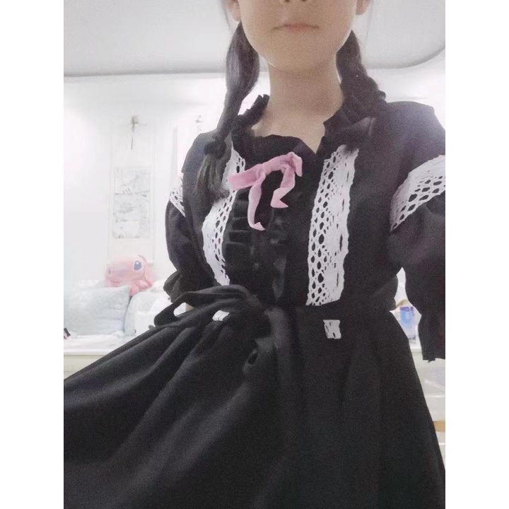 Đầm lolita tay dài mềm mại thời trang xuân hè cho n